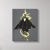 Black Adam Lightning Silhouette Graphic Canvas Afdruk (Voorkant)
