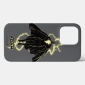 Black Adam Lightning Silhouette Graphic Case-Mate iPhone Case (Achterkant (horizontaal))