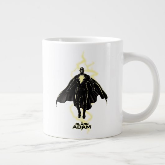 Black Adam Lightning Silhouette Graphic Grote Koffiekop (Rechts)