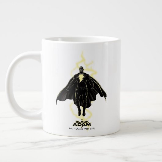 Black Adam Lightning Silhouette Graphic Grote Koffiekop (Links)