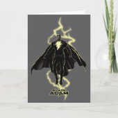Black Adam Lightning Silhouette Graphic Kaart (Voorkant)