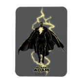 Black Adam Lightning Silhouette Graphic Magneet (Verticaal)