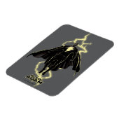 Black Adam Lightning Silhouette Graphic Magneet (Linkerzijde)