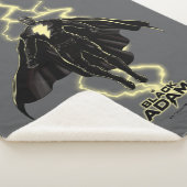 Black Adam Lightning Silhouette Graphic Sherpa Deken (3/4)