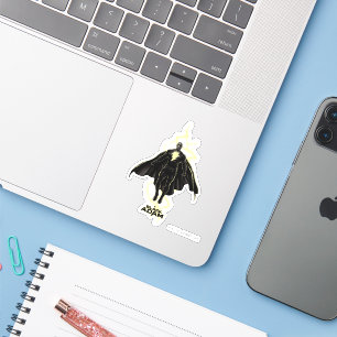 Black Adam Lightning Silhouette Graphic Sticker