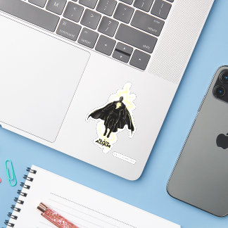 Black Adam Lightning Silhouette Graphic Sticker