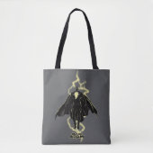 Black Adam Lightning Silhouette Graphic Tote Bag (Voorkant)