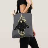 Black Adam Lightning Silhouette Graphic Tote Bag (Dichtbij)