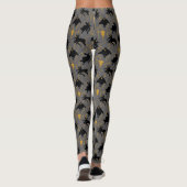 Black Adam Lightning Silhouette Pattern Leggings (Achterkant)