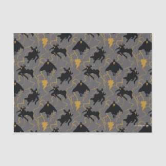 Black Adam Lightning Silhouette Pattern Tissuepapier