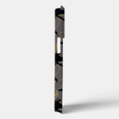 Black Adam Silhouet Patroon met Bliksem Case-Mate iPhone Case (Achterkant / Rechts)