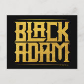 Black Adam Stacked Name Graphic Briefkaart (Voorkant)