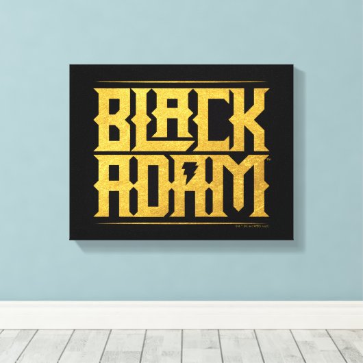 Black Adam Stacked Name Graphic Canvas Afdruk (Insitu (Houten vloer))