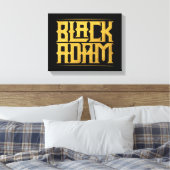 Black Adam Stacked Name Graphic Canvas Afdruk (Insitu (Slaapkamer))