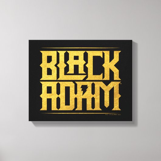 Black Adam Stacked Name Graphic Canvas Afdruk (Voorkant)