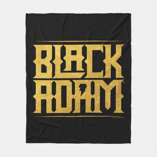 Black Adam Stacked Name Graphic Fleece Deken (Voorkant)