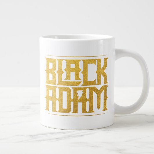 Black Adam Stacked Name Graphic Grote Koffiekop (Rechts)