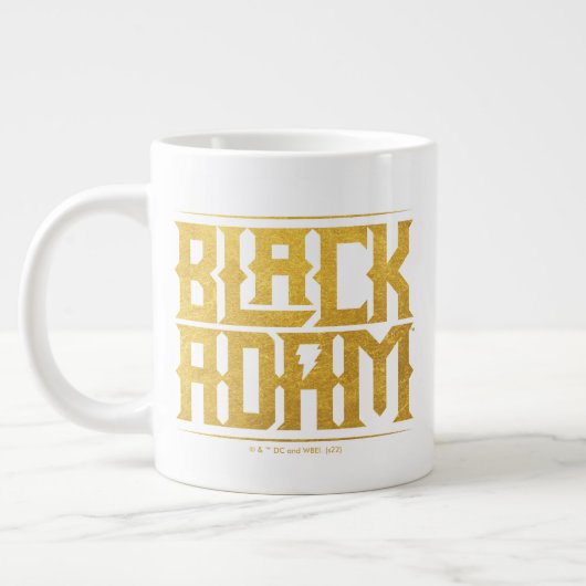 Black Adam Stacked Name Graphic Grote Koffiekop (Links)