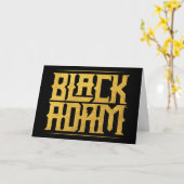 Black Adam Stacked Name Graphic Kaart (Gele Bloem)