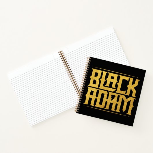 Black Adam Stacked Name Graphic Notitieboek (Binnen)