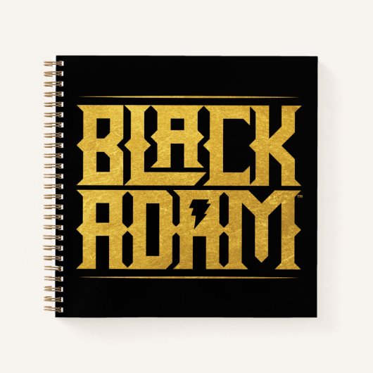 Black Adam Stacked Name Graphic Notitieboek (Voorkant)