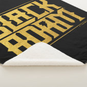 Black Adam Stacked Name Graphic Sherpa Deken (3/4)