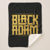 Black Adam Stacked Name Graphic Sherpa Deken (Voorkant)