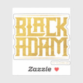 Black Adam Stacked Name Graphic Sticker (Vel)