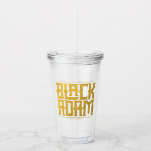 Black Adam Stapelde naam Grafisch Acryl Drinkbeker