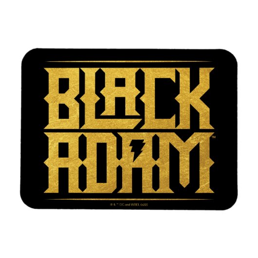 Black Adam Stapelde naam Grafisch Magneet (Horizontaal)