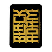 Black Adam Stapelde naam Grafisch Magneet (Verticaal)