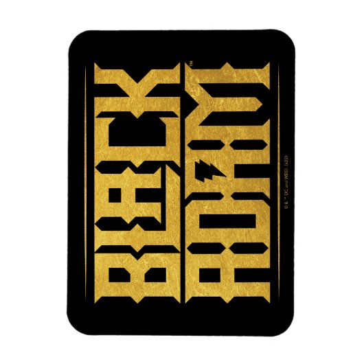 Black Adam Stapelde naam Grafisch Magneet (Verticaal)