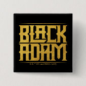 Black Adam Stapelde naam Grafisch Vierkante Button 5,1 Cm (Voorkant)