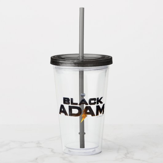 Black Adam Theatrical Logo Acryl Drinkbeker (Voorkant)