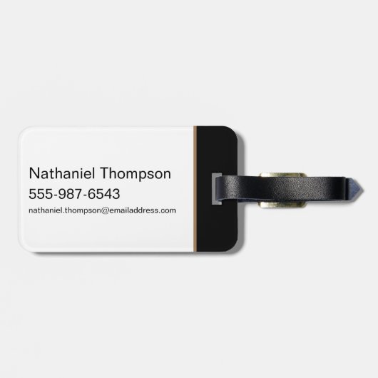 Black Adam Theatrical Logo Bagagelabel (Achterkant horizontaal)