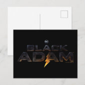 Black Adam Theatrical Logo Briefkaart (Voorkant / Achterkant)