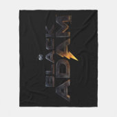 Black Adam Theatrical Logo Fleece Deken (Voorkant)