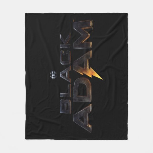 Black Adam Theatrical Logo Fleece Deken (Voorkant)
