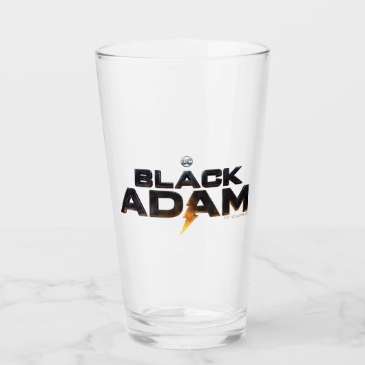 Black Adam Theatrical Logo Glas (Voorkant)