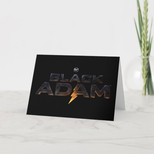 Black Adam Theatrical Logo Kaart (Voorkant)