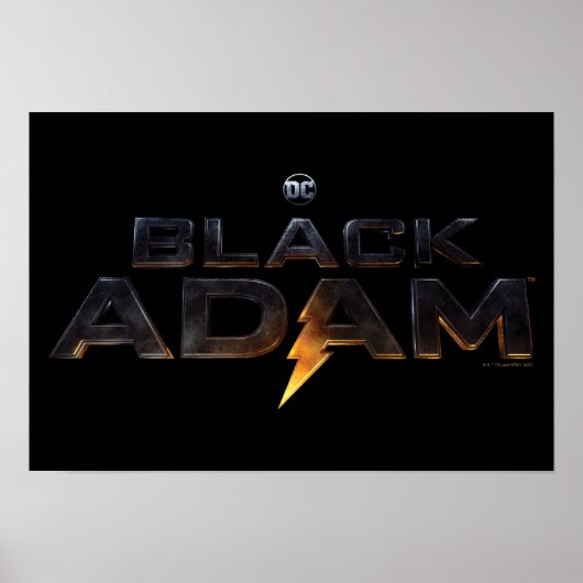 Black Adam Theatrical Logo Poster (Voorkant)