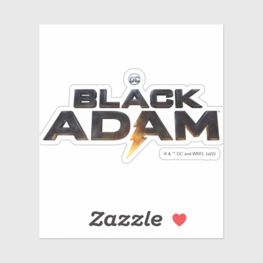 Black Adam Theatrical Logo Sticker (Vel)