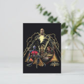 Black Adam Triangular Group Graphic Briefkaart (Staand voorkant)