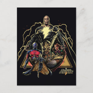 Black Adam Triangular Group Graphic Briefkaart