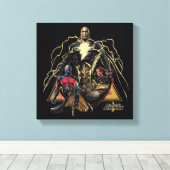 Black Adam Triangular Group Graphic Canvas Afdruk (Insitu (Houten vloer))