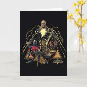 Black Adam Triangular Group Graphic Kaart (Gele Bloem)