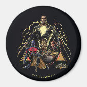 Black Adam Triangular Group Graphic Magneet (Voorkant)