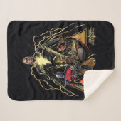 Black Adam Triangular Group Graphic Sherpa Deken (Voorkant (horizontaal))