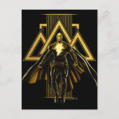 Black Adam Triangular Pillar Graphic Briefkaart (Voorkant)