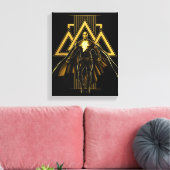 Black Adam Triangular Pillar Graphic Canvas Afdruk (Insitu (Woonkamer))